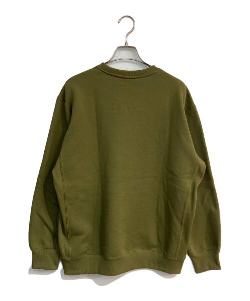THE NORTH FACE（ザ ノース フェイス）THE NORTH FACE (ザ ノース フェイス) スクエアロゴクルーネックスウェット　NT62133 グリーン サイズ:Mの古着・服飾アイテム