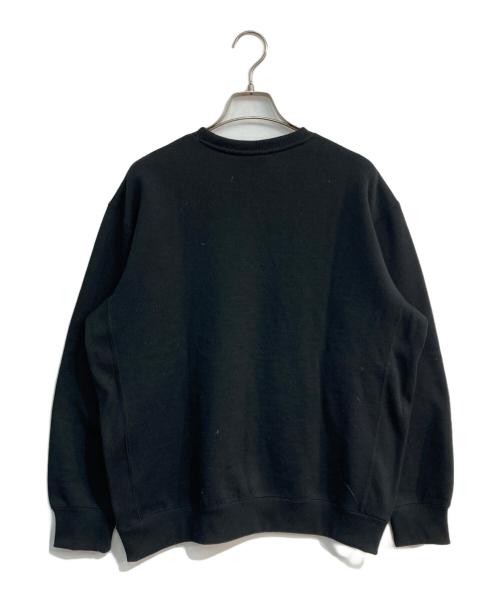 THE NORTH FACE（ザ ノース フェイス）THE NORTH FACE (ザ ノース フェイス) スクエアロゴクルーネックスウェット　NT62133 ブラック サイズ:Mの古着・服飾アイテム