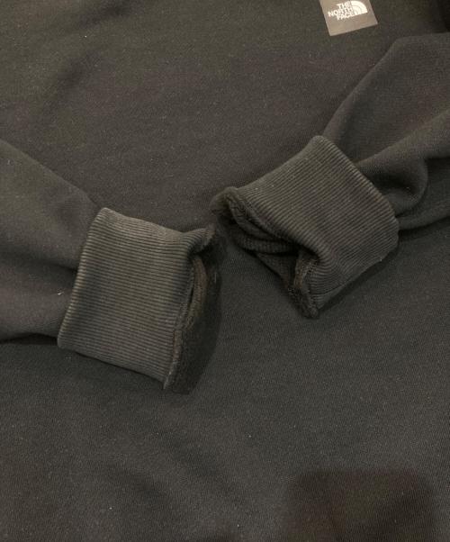 THE NORTH FACE（ザ ノース フェイス）THE NORTH FACE (ザ ノース フェイス) スクエアロゴクルーネックスウェット　NT62133 ブラック サイズ:Mの古着・服飾アイテム