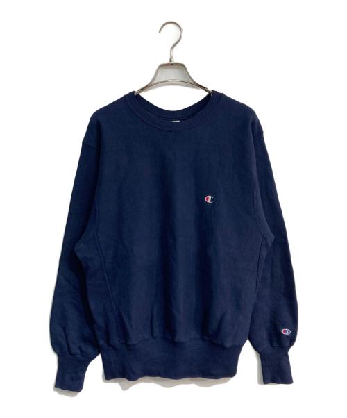 Champion（チャンピオン）Champion (チャンピオン) リバースウィーブスウェット　90’s USA製 刺繍タグ ネイビー サイズ:Lの古着・服飾アイテム
