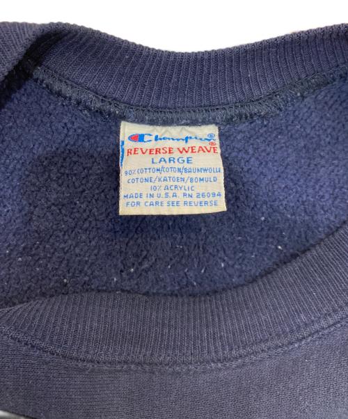 Champion（チャンピオン）Champion (チャンピオン) リバースウィーブスウェット　90’s USA製 刺繍タグ ネイビー サイズ:Lの古着・服飾アイテム