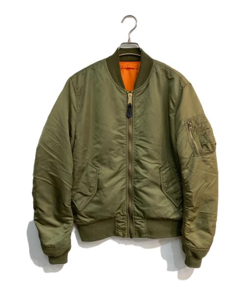 ALPHA（アルファ）ALPHA (アルファ) MA-1ジャケット　0615-00-573-8335　MIL-J-82790J グリーン サイズ:Mの古着・服飾アイテム
