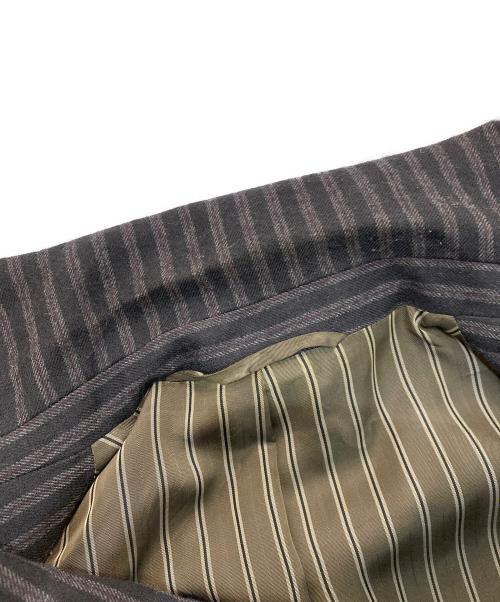 Vivienne Westwood man（ヴィヴィアン ウェストウッド マン）Vivienne Westwood man (ヴィヴィアン ウェストウッド マン) ストライプウールダブルジャケット　4945-1403 ネイビー サイズ:46の古着・服飾アイテム
