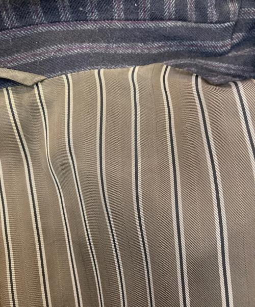 Vivienne Westwood man（ヴィヴィアン ウェストウッド マン）Vivienne Westwood man (ヴィヴィアン ウェストウッド マン) ストライプウールダブルジャケット　4945-1403 ネイビー サイズ:46の古着・服飾アイテム