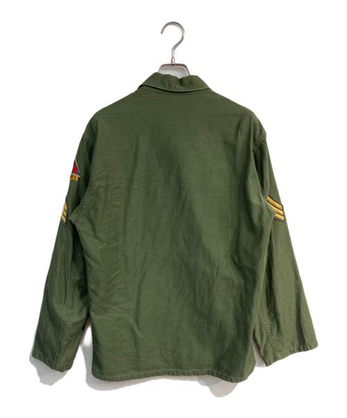 US ARMY（ユーエスアーミー）US ARMY (ユーエスアーミー) ミリタリーファティーグシャツ　 60’S dsa-1-618-c-62 カーキ サイズ:Freeの古着・服飾アイテム