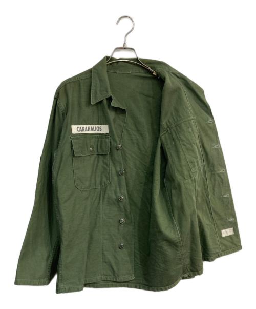 US ARMY（ユーエスアーミー）US ARMY (ユーエスアーミー) ミリタリーファティーグシャツ　 60’S dsa-1-618-c-62 カーキ サイズ:Freeの古着・服飾アイテム