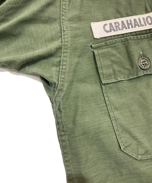 US ARMY（ユーエスアーミー）US ARMY (ユーエスアーミー) ミリタリーファティーグシャツ　 60’S dsa-1-618-c-62 カーキ サイズ:Freeの古着・服飾アイテム