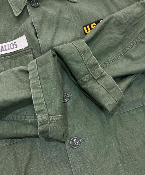 US ARMY（ユーエスアーミー）US ARMY (ユーエスアーミー) ミリタリーファティーグシャツ　 60’S dsa-1-618-c-62 カーキ サイズ:Freeの古着・服飾アイテム