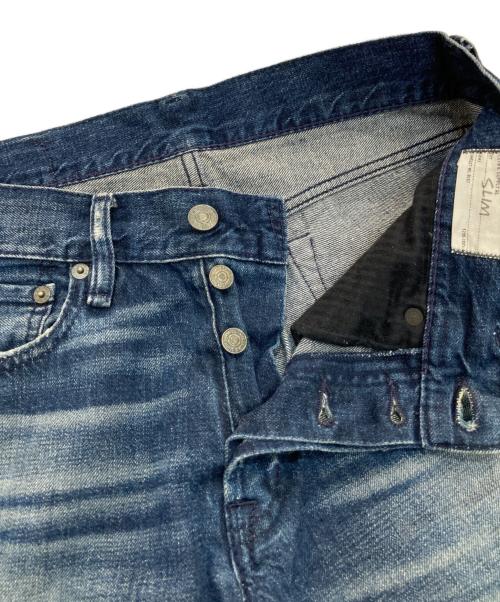 Denim & Supply Ralph Lauren（デニム＆サプライ ラルフローレン）DENIM & SUPPLY RALPH LAUREN (デニム＆サプライ ラルフローレン) SLIM ダメージ加工デニムパンツ インディゴ サイズ:73.5㎝(W29)の古着・服飾アイテム