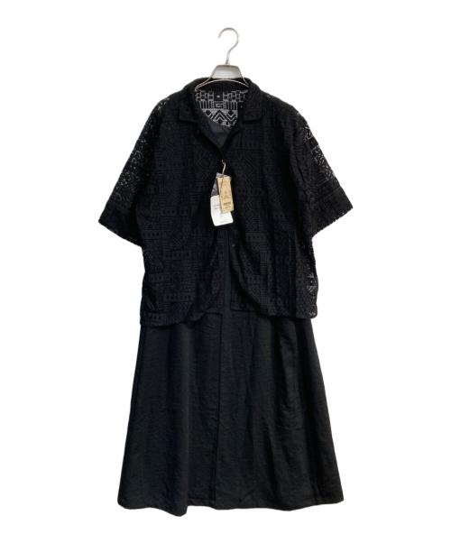 studio clip（スタジオクリップ）Studio Clip (スタジオクリップ) レースシャツセットアップ ブラック サイズ:Free 未使用品の古着・服飾アイテム