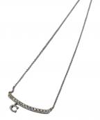 COACHコーチ）の古着「シグネチャー パヴェ バー ネックレス」｜シルバー