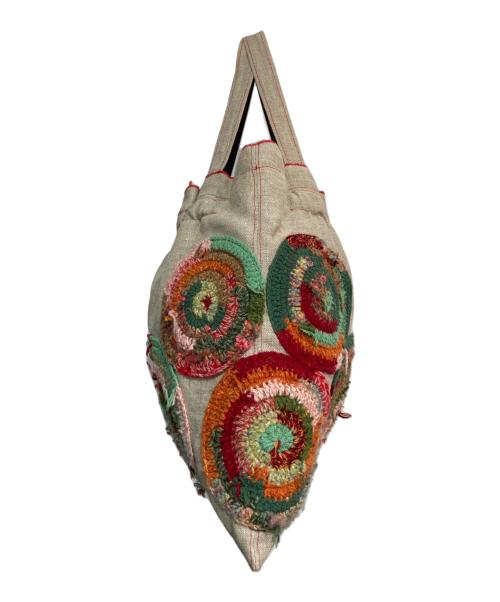 beaucoup（ボークー）beaucoup (ボークー) リバーシブルトートバッグ ブラウン×オレンジの古着・服飾アイテム