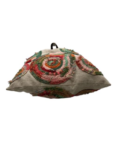 beaucoup（ボークー）beaucoup (ボークー) リバーシブルトートバッグ ブラウン×オレンジの古着・服飾アイテム