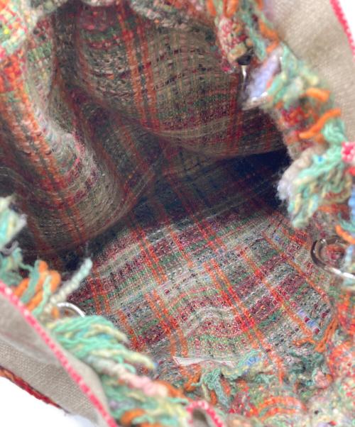 beaucoup（ボークー）beaucoup (ボークー) リバーシブルトートバッグ ブラウン×オレンジの古着・服飾アイテム