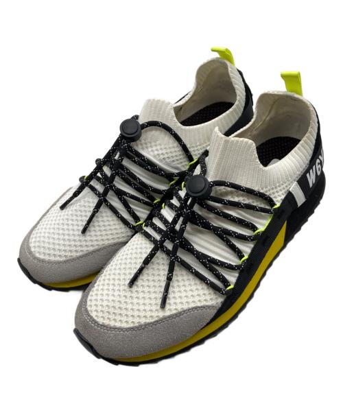 W6YZ（ウィズ）W6YZ (ウィズ) ローカットスニーカー ベージュ×ブラック サイズ:25.5㎝の古着・服飾アイテム