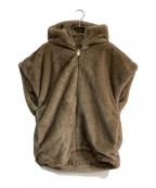 Curensologyカレンソロジー）の古着「ミンクライクファーベスト　CL407109ER」｜ブラウン