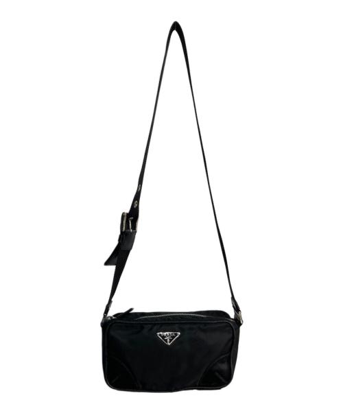 PRADA（プラダ）PRADA (プラダ) ナイロンミニショルダーバッグ ブラックの古着・服飾アイテム