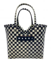 MARNI（マルニ）の古着「MARKET LOVE BASKET」｜ブラック×ホワイト