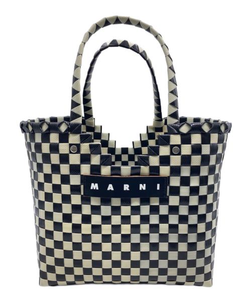 MARNI（マルニ）MARNI (マルニ) MARKET LOVE BASKET ブラック×ホワイトの古着・服飾アイテム