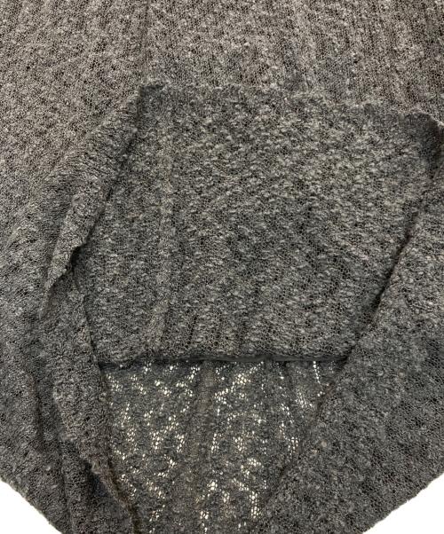 mizuiro-ind（ミズイロインド）mizuiro-ind (ミズイロインド) スラブヤーンロングスカート グレー サイズ:Freeの古着・服飾アイテム