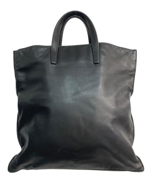 LOEWE（ロエベ）LOEWE (ロエベ) アナグラムレザートートバッグ ブラックの古着・服飾アイテム