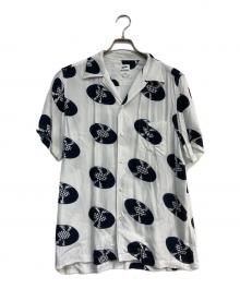 VANS×WACKO MARIA（ヴァンズ×ワコマリア）の古着「VAULT HAWAIIAN SHIRT 21SS　VN0A5E6EWHT」｜ホワイト×ブラック
