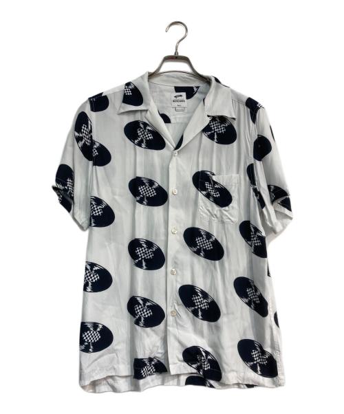 VANS（ヴァンズ）VANS (バンズ) WACKO MARIA (ワコマリア) VAULT HAWAIIAN SHIRT 21SS　VN0A5E6EWHT ホワイト×ブラック サイズ:Sの古着・服飾アイテム