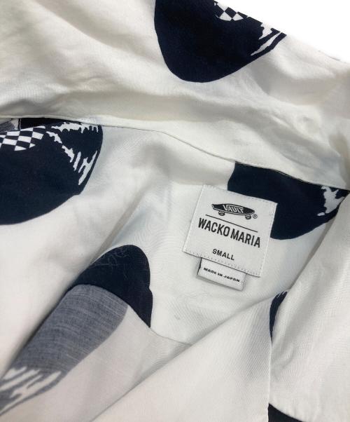 VANS（ヴァンズ）VANS (バンズ) WACKO MARIA (ワコマリア) VAULT HAWAIIAN SHIRT 21SS　VN0A5E6EWHT ホワイト×ブラック サイズ:Sの古着・服飾アイテム