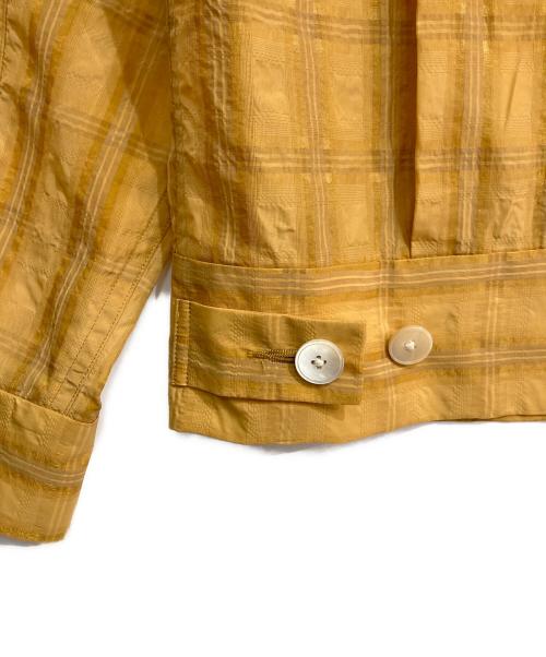 TOMORROW LAND（トゥモローランド）TOMORROW LAND (トゥモローランド) ポリエステルナイロンキュプラ Gジャン イエロー サイズ:Sの古着・服飾アイテム