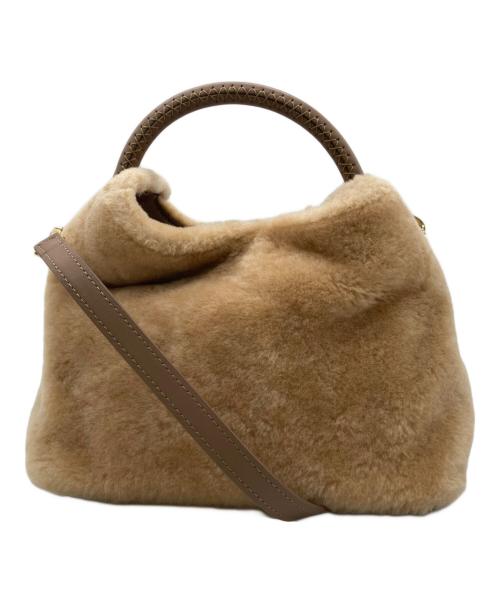 elleme（エレメ）elleme (エレメ) ムートンショルダーバッグ ブラウンの古着・服飾アイテム