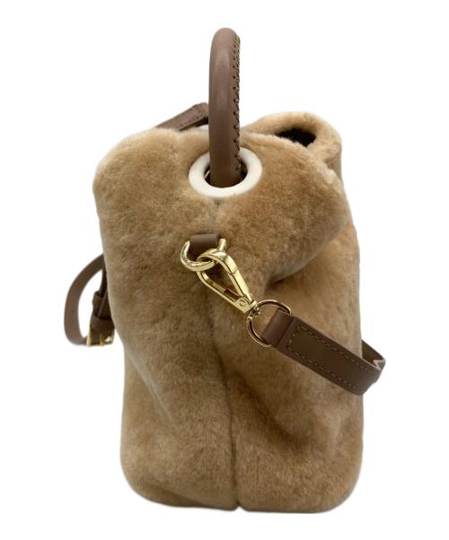 elleme（エレメ）elleme (エレメ) ムートンショルダーバッグ ブラウンの古着・服飾アイテム
