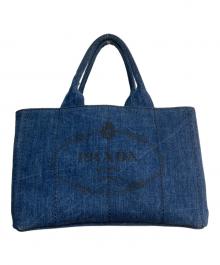 PRADA（プラダ）の古着「カナパデニムトートバッグ」｜インディゴ