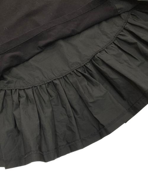 YOKO CHAN（ヨーコチャン）YOKO CHAN (ヨーコチャン) バックヘムフリル切替半袖カットソー　YCT-219-026 ブラック サイズ:36の古着・服飾アイテム