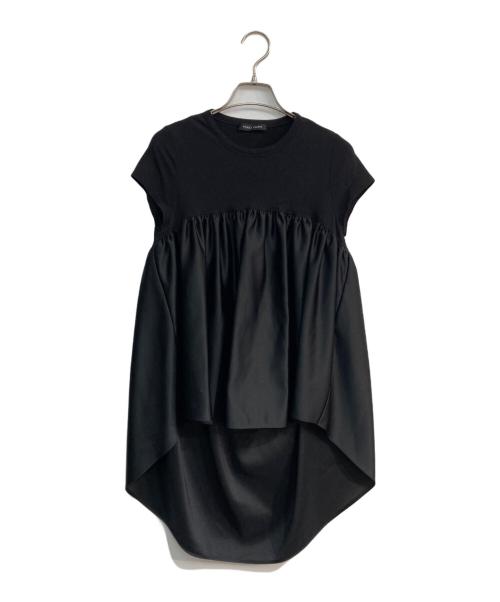 YOKO CHAN（ヨーコチャン）YOKO CHAN (ヨーコチャン) ギャザーカットソー　YCT-220-032 ブラック サイズ:36の古着・服飾アイテム