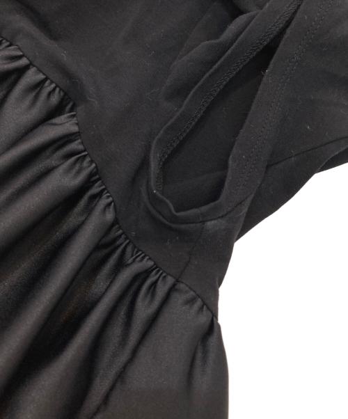 YOKO CHAN（ヨーコチャン）YOKO CHAN (ヨーコチャン) ギャザーカットソー　YCT-220-032 ブラック サイズ:36の古着・服飾アイテム