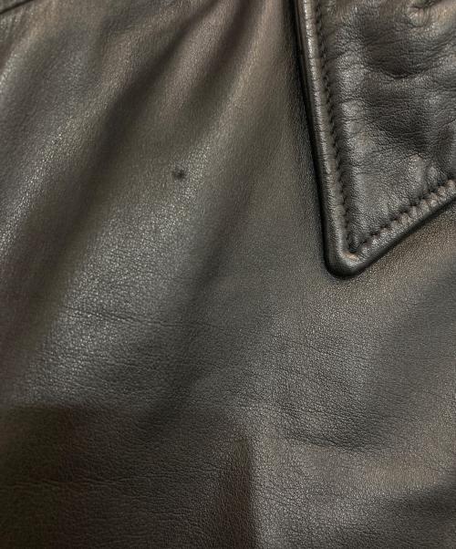 MUSE（ミューズ）MUSE (ミューズ) OVERSIZED LEATHER BLOUSON　M23W-LBS01 ブラック サイズ:2の古着・服飾アイテム