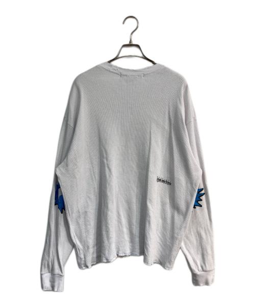 MUSE（ミューズ）MUSE (ミューズ) MUZE JUMBLE ACID THERMAL L/S TEE ホワイト サイズ:1の古着・服飾アイテム