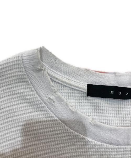 MUSE（ミューズ）MUSE (ミューズ) MUZE JUMBLE ACID THERMAL L/S TEE ホワイト サイズ:1の古着・服飾アイテム