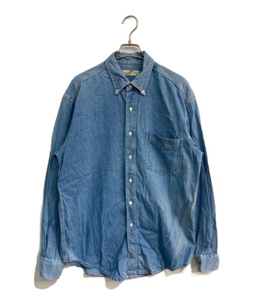 BANANA REPUBLIC（バナナリパブリック）BANANA REPUBLIC (バナナリパブリック) デニムシャツ　初期タグ USA製 80‘s  インディゴ サイズ:Mの古着・服飾アイテム