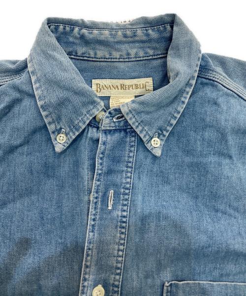 BANANA REPUBLIC（バナナリパブリック）BANANA REPUBLIC (バナナリパブリック) デニムシャツ　初期タグ USA製 80‘s  インディゴ サイズ:Mの古着・服飾アイテム