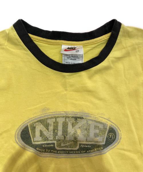 NIKE（ナイキ）NIKE (ナイキ) リンガーTシャツ イエロー サイズ:Mの古着・服飾アイテム