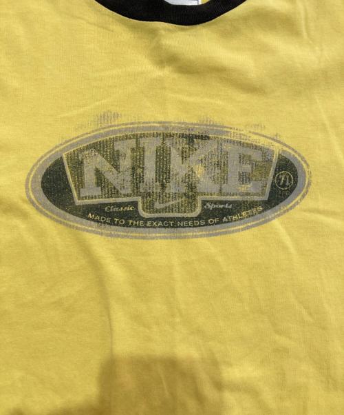 NIKE（ナイキ）NIKE (ナイキ) リンガーTシャツ イエロー サイズ:Mの古着・服飾アイテム