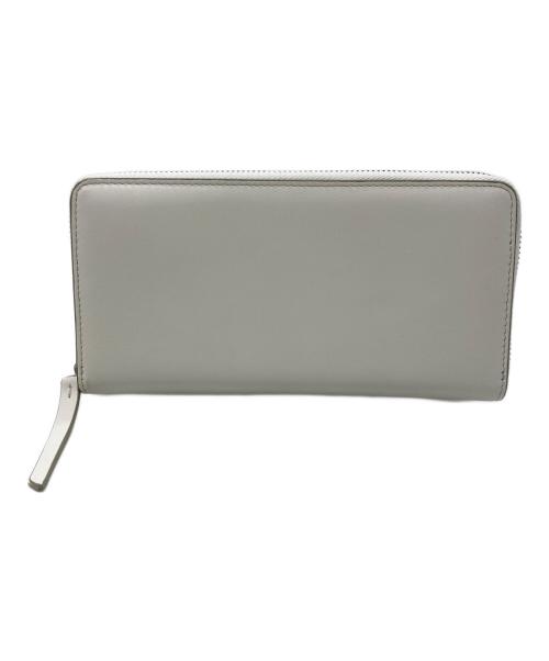 Maison Margiela（メゾンマルジェラ）Maison Margiela (メゾンマルジェラ) WALLET ZIP AROUND CONTINENTAL ホワイトの古着・服飾アイテム