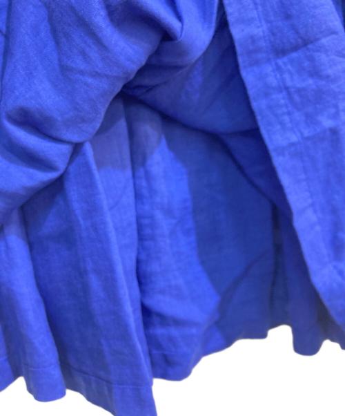 nest Robe（ネストローブ）nest Robe (ネストローブ) リネンコンビシャーリングワンピース　01242-1523 ブルー サイズ:Freeの古着・服飾アイテム