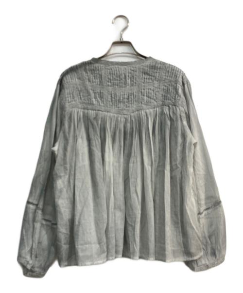 KAGURE（カグレ）kagure (カグレ) ピグメントダイピンタックブラウス　GAA4-23S006 グレー サイズ:Freeの古着・服飾アイテム