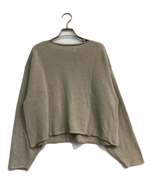 KAGURE（カグレ）kagure (カグレ) コットンテープヤーンボートネックニット　GAA4-22M009 グレー サイズ:Freeの古着・服飾アイテム