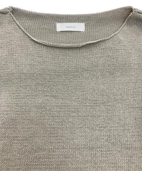 KAGURE（カグレ）kagure (カグレ) コットンテープヤーンボートネックニット　GAA4-22M009 グレー サイズ:Freeの古着・服飾アイテム
