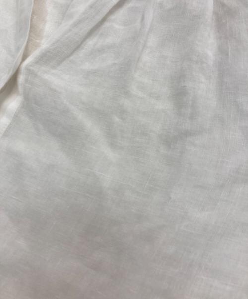 23区（ニジュウサンク）23区 (ニジュウサンク) LIBECO (リベコ) 洗える タックスリーブ シャツ　BLWOGM0511 ホワイト サイズ:38の古着・服飾アイテム