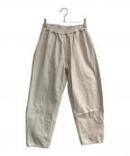 休日と詩キュウジツトウタ）の古着「ホリデーベーシックパンツ　portom25002」｜アイボリー