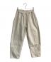 休日と詩（キュウジツトウタ）の古着「ホリデーベーシックパンツ　portom25002」｜アイボリー